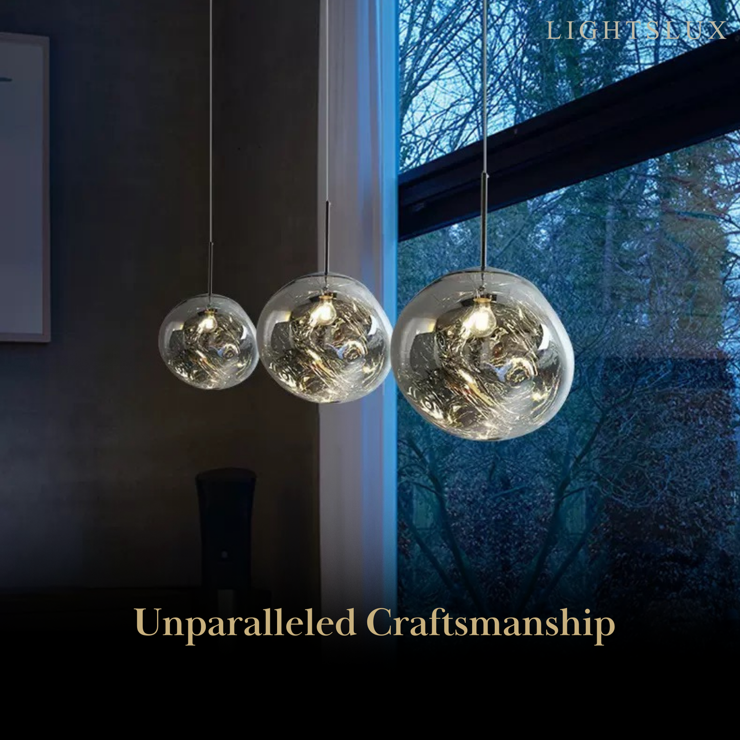 Contemporary Twisted Pendant Lamp — Mirror Finish in 4 Color for Dining Room/Living Room