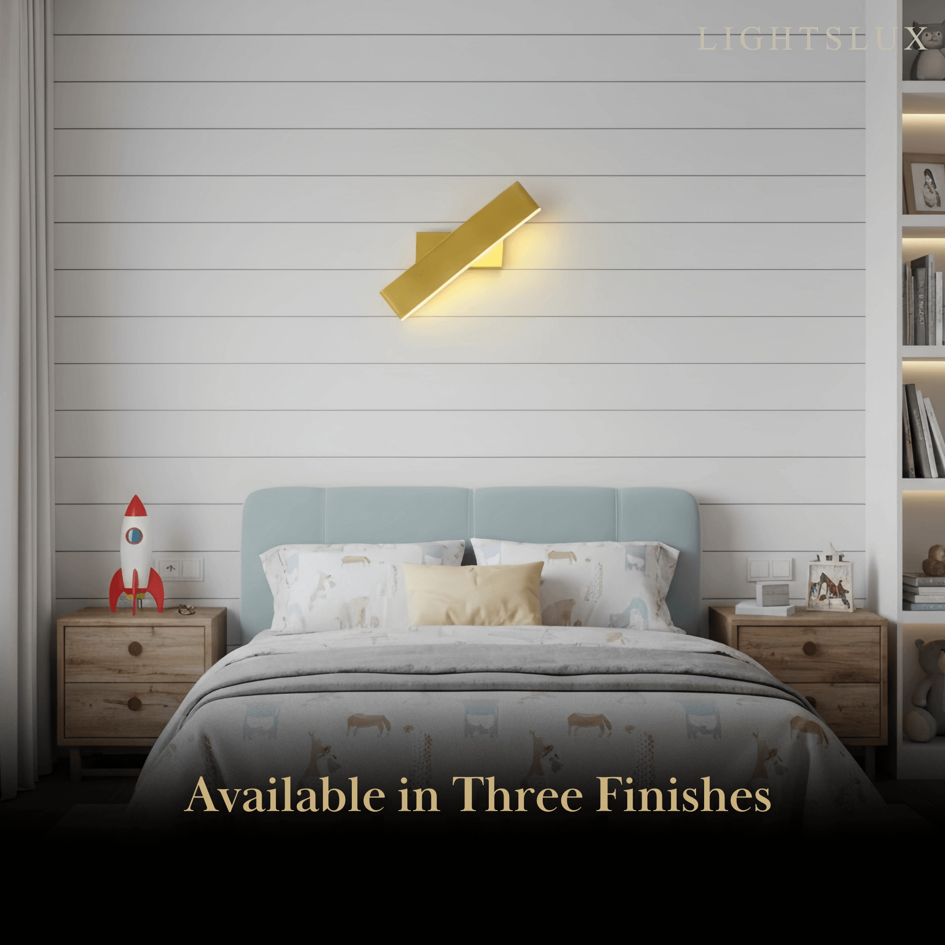 Arcato Modern Rectangular Wall Lamp for Bedroom