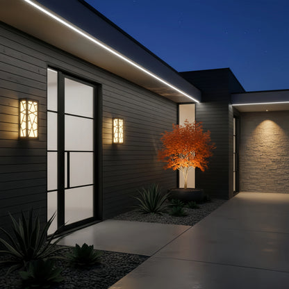 Art Deco Waterproof Wall Light in 8 Size for Yard/Terrace