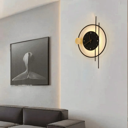 Art Deco Wall LampClock-Inspired