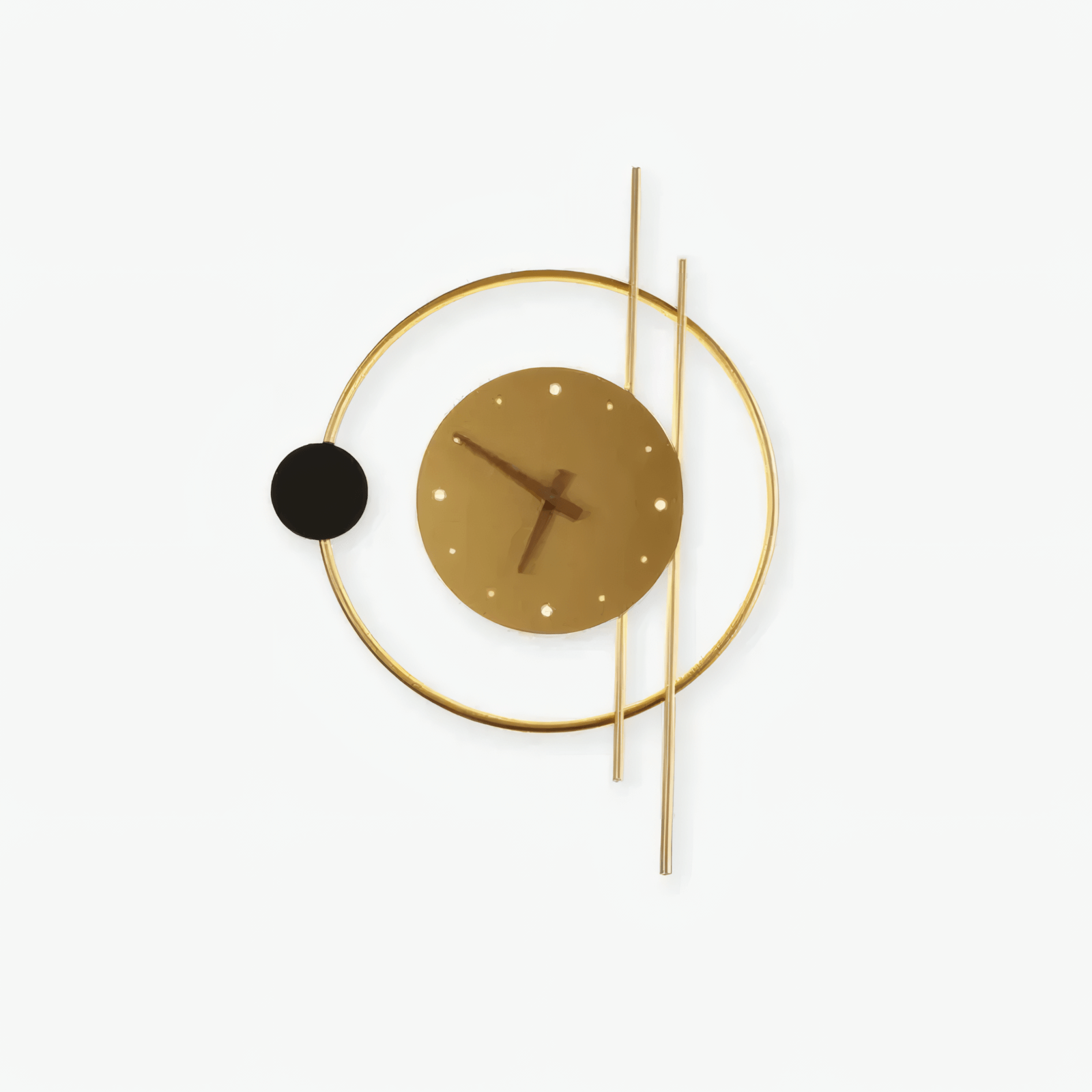 Art Deco Clock Wall Lamp