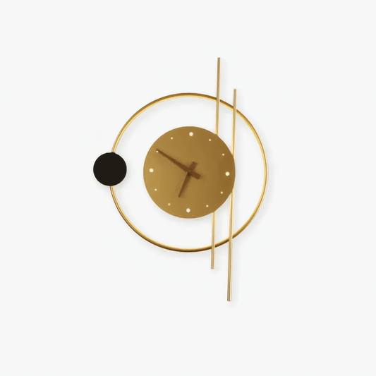Art Deco Clock Wall Lamp