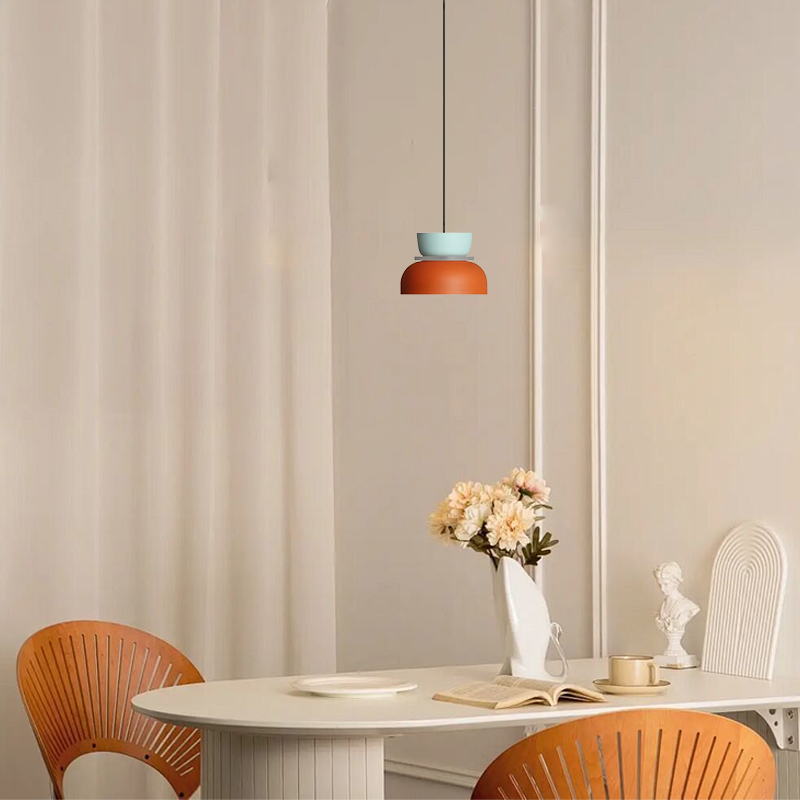 Morandia Art Deco Contrast Color Pendant Light - Metal Design for Dining Room