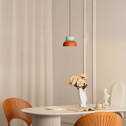 Morandia Art Deco Contrast Color Pendant Light - Metal Design for Dining Room