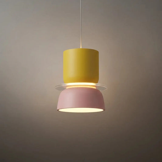 Morandia Art Deco Contrast Color Pendant Light - Metal