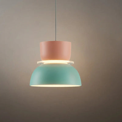 Morandia Art Deco Contrast Color Pendant Light - Metal