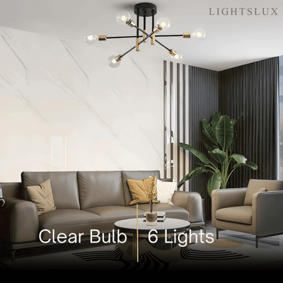 Modern Branching Chandelier 