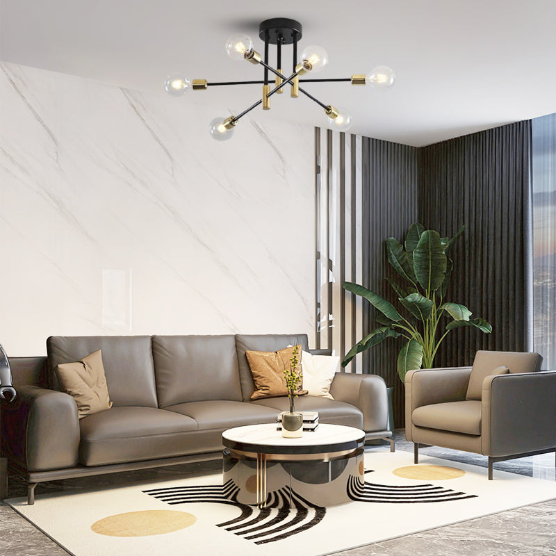 Modern Ceiling Light Branching Living Room 6-Head B