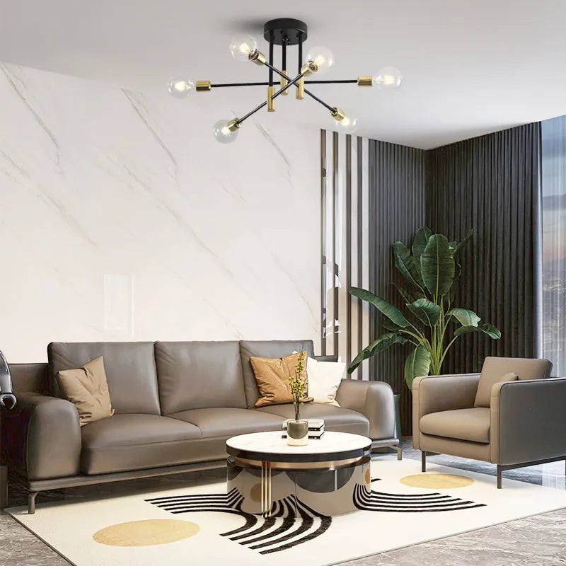 Modern Branching Chandelier