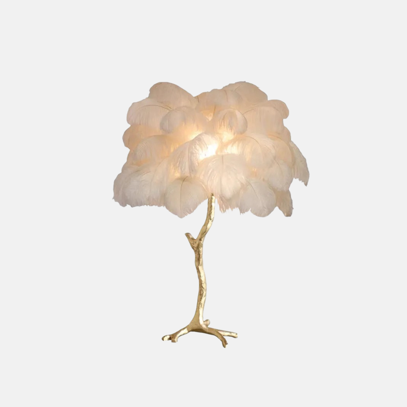 Art Deco Feather Floor Lamp 