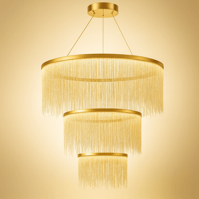 Velora Royal Pendant Light –Gold/Silver/Rose Gold Metal Finish for Living Room