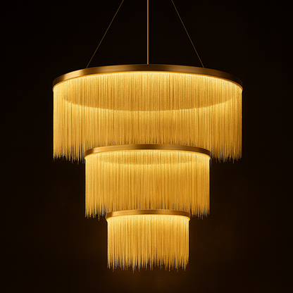 Pendant Light –Gold/Silver/Rose Gold Metal Finish for Living Room