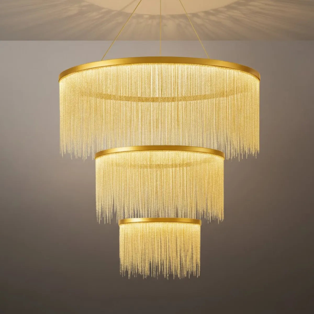 Pendant Light –Gold/Silver/Rose Gold Metal Finish for Living Room