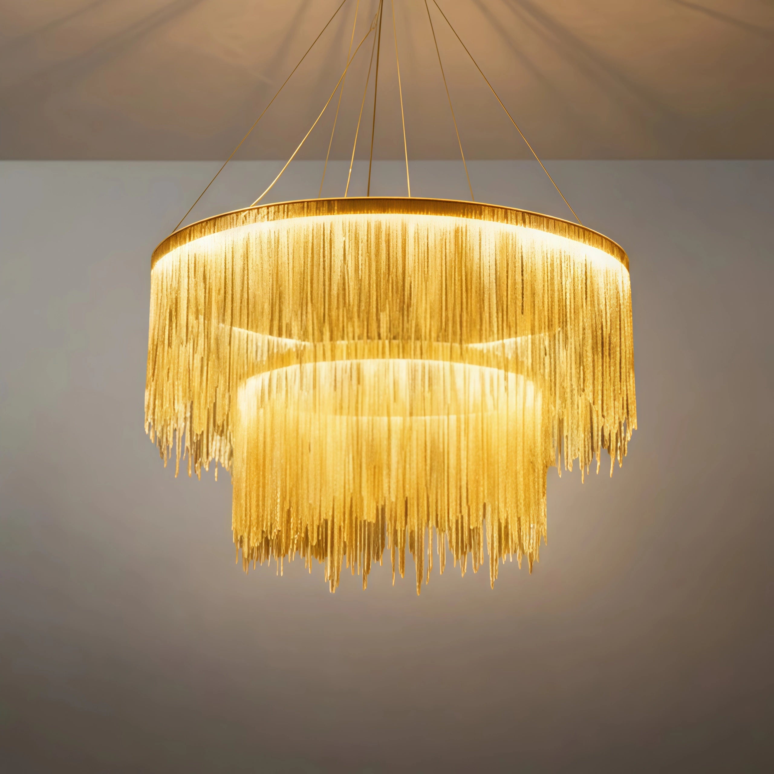 Pendant Light –Gold/Silver/Rose Gold Metal Finish for Living Room