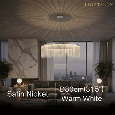 Royal Pendant Light –Gold/Satin Nickel Metal Finish for Living Room