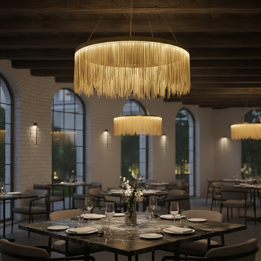 Pendant Light –Gold/Silver/Rose Gold Metal Finish for Living Room