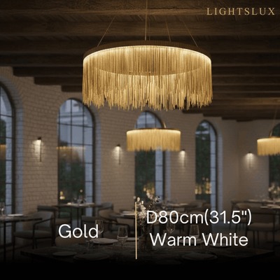 Royal Pendant Light –Gold/Satin Nickel Metal Finish for Living Room