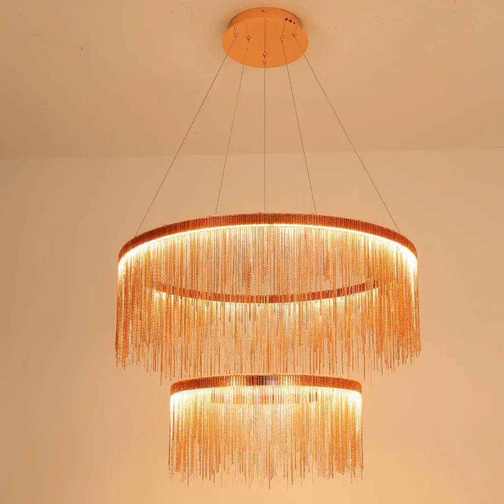 Pendant Light –Gold/Silver/Rose Gold Metal Finish for Living Room