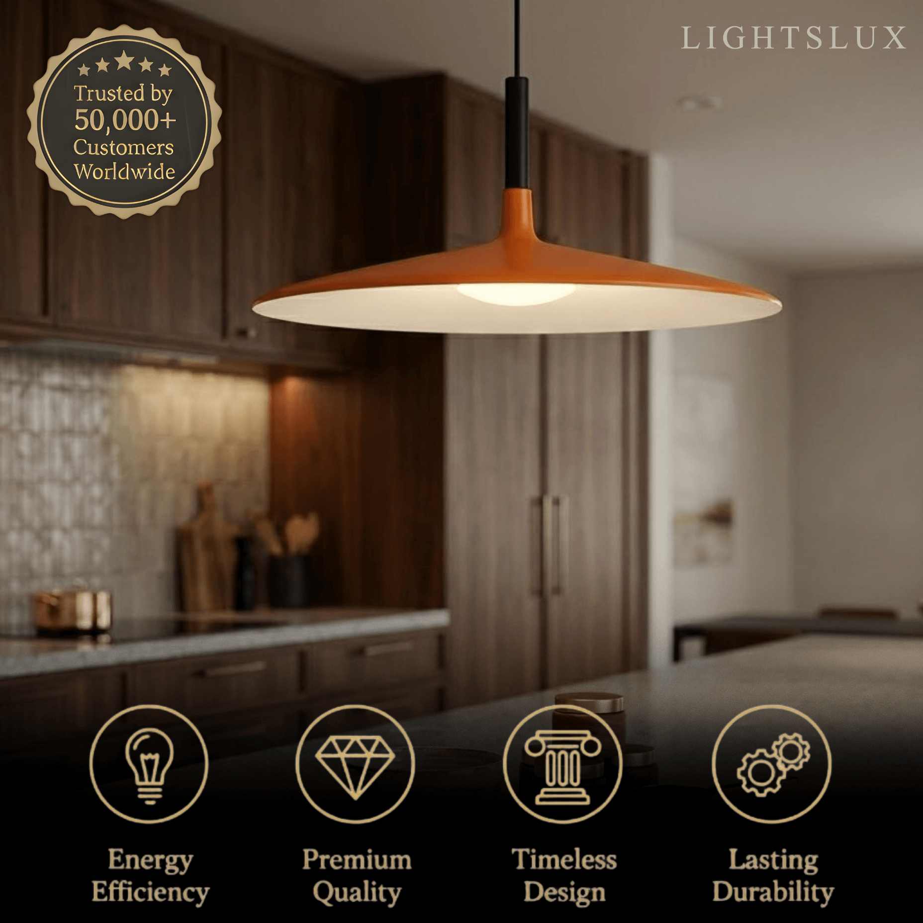 Morandia Industrial Flying Saucer Pendant Light Dining Room