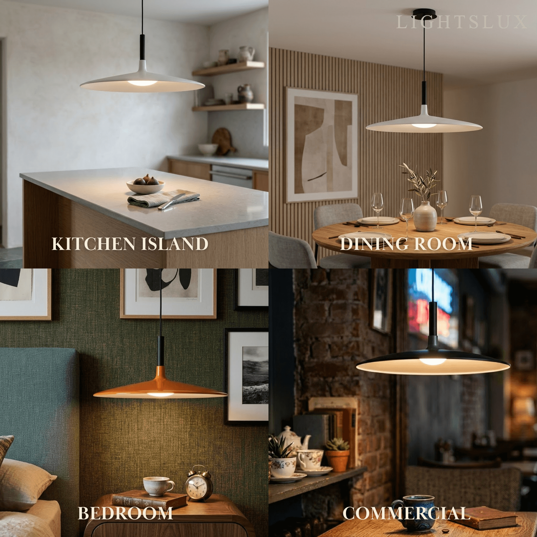 Morandia Industrial Flying Saucer Pendant Light Dining Room