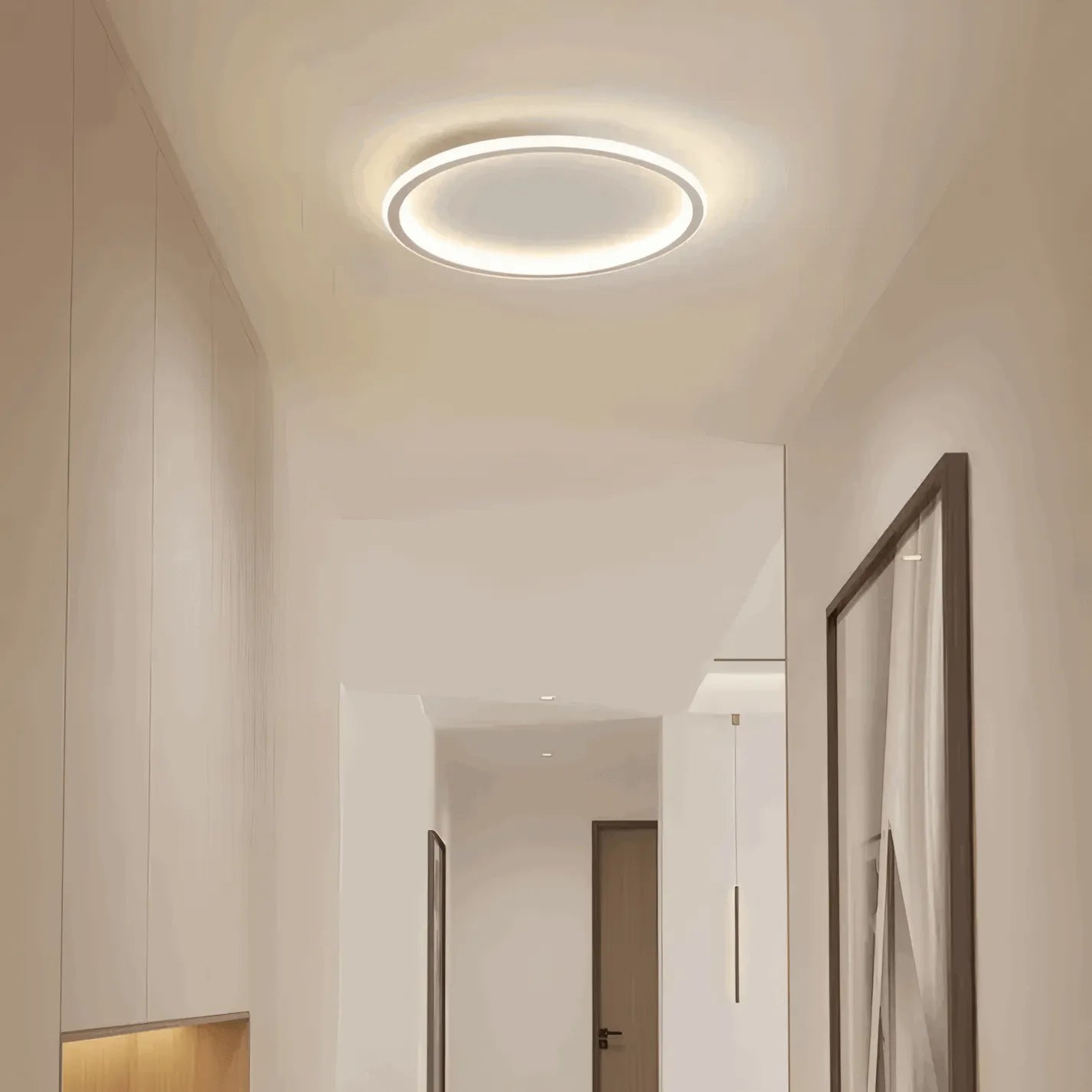  Modern Dimmable Round Ceiling Light for Corridor