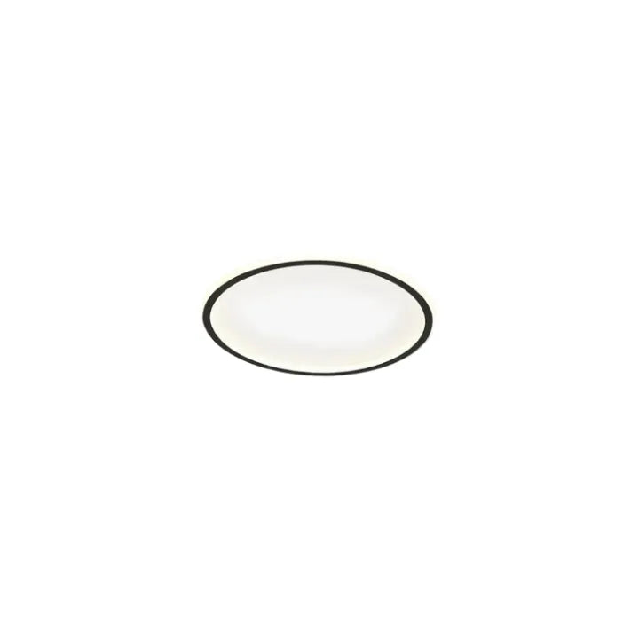 Embrace Modern Dimmable Round Ceiling Light – Black&White Metal for Living Room