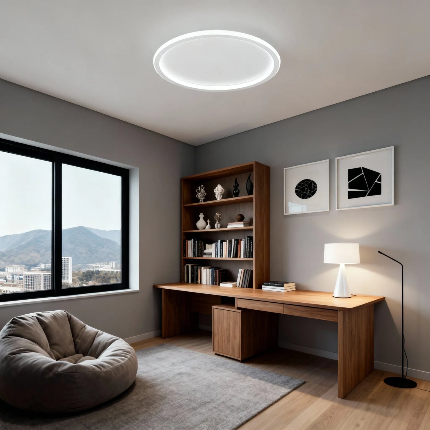 Modern Dimmable Round Ceiling Light 