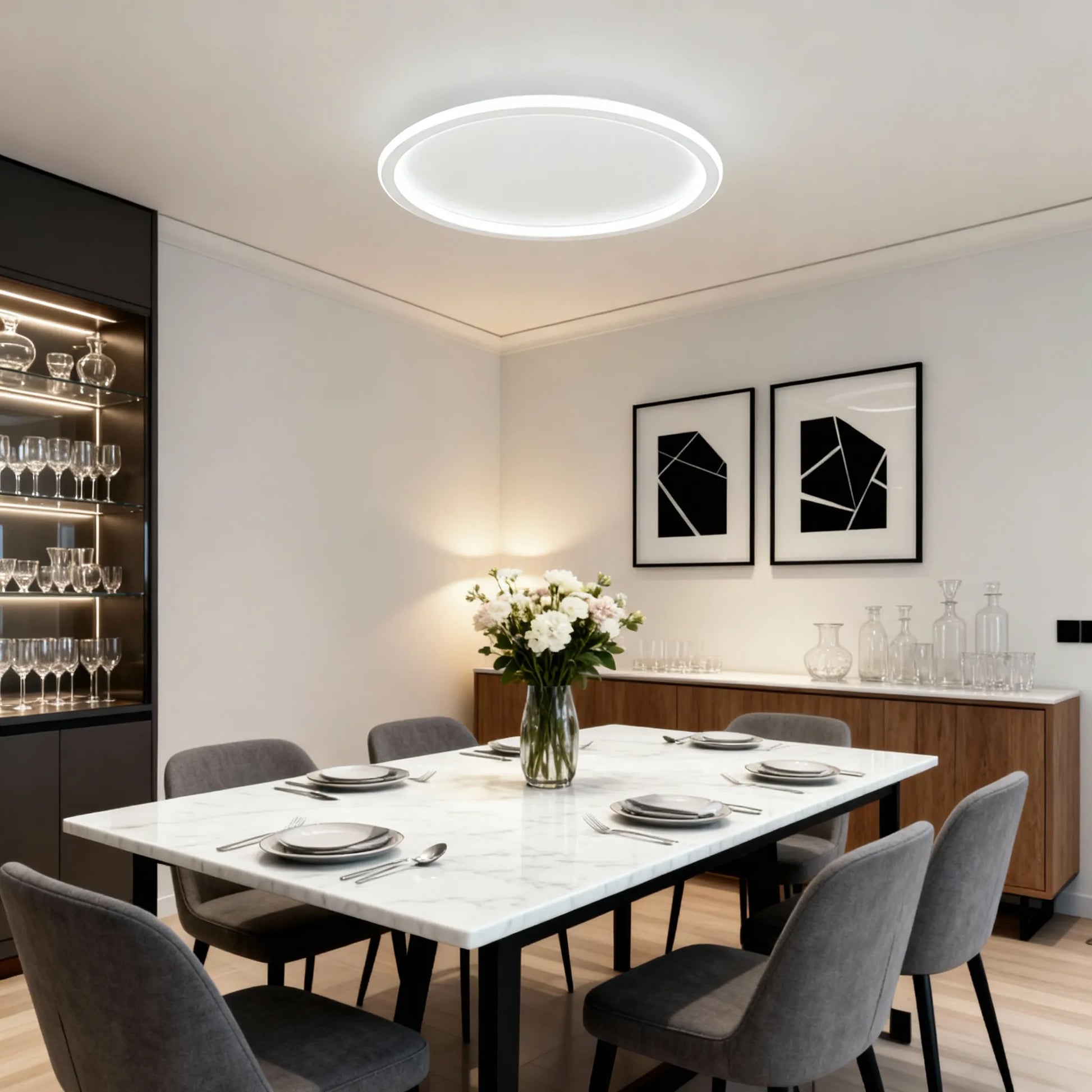 Modern Dimmable Round Ceiling Light 