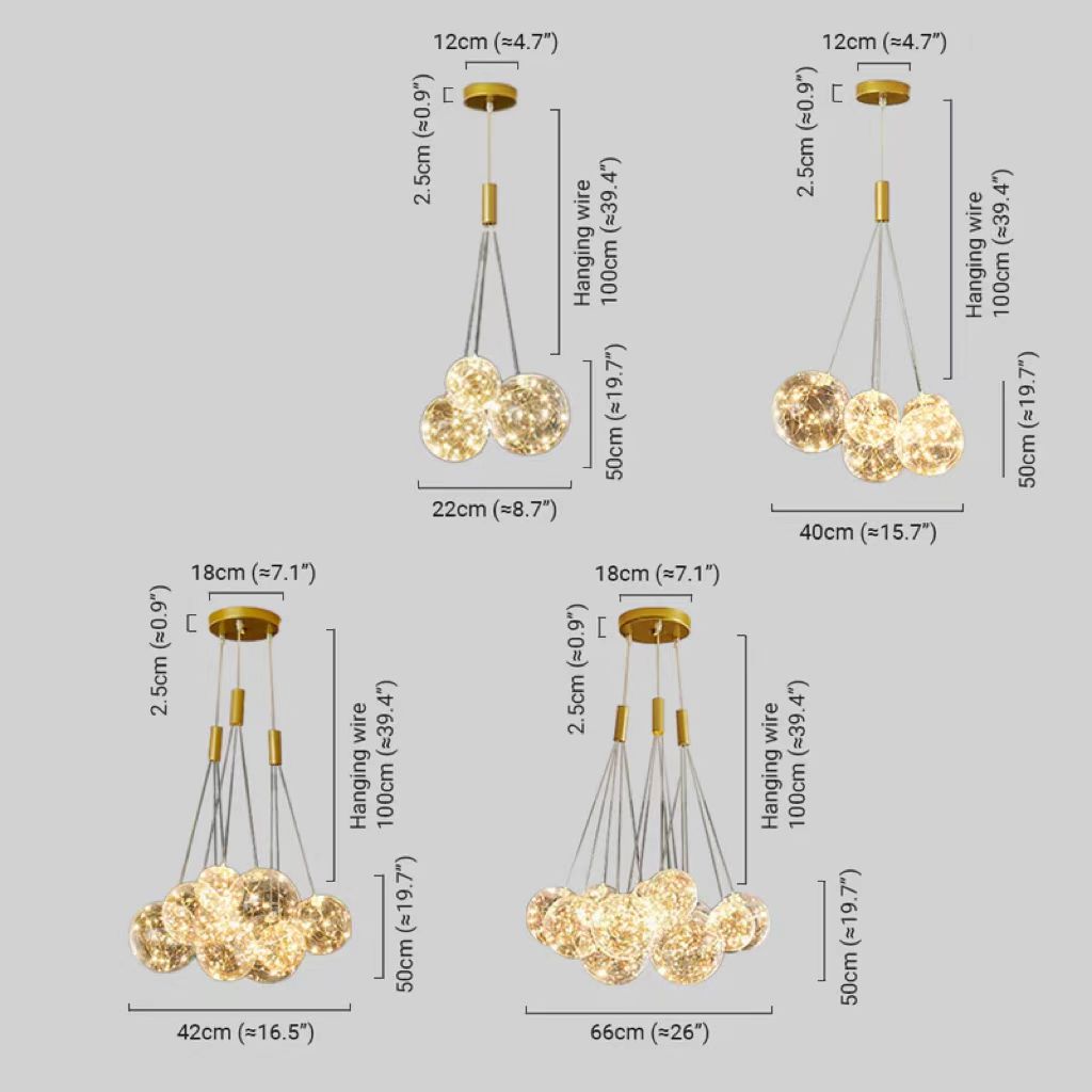 Nebula Designer Bubble Pendant Light