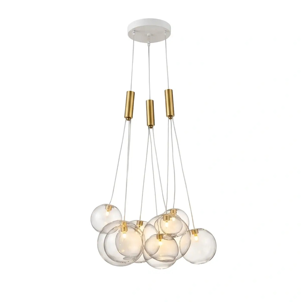Designer Bubble Pendant Light — Clear Glass