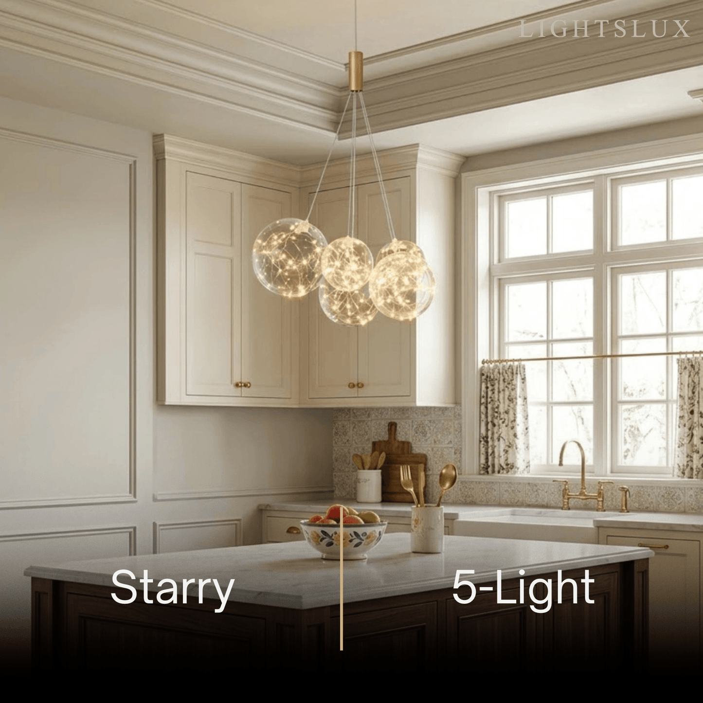 Designer Bubble Pendant Light — Clear Glass