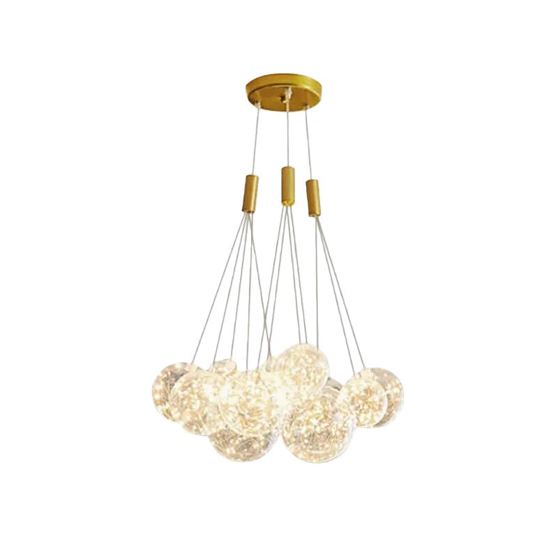 Nebula Designer Bubble Pendelleuchte – Klarglas für das Esszimmer