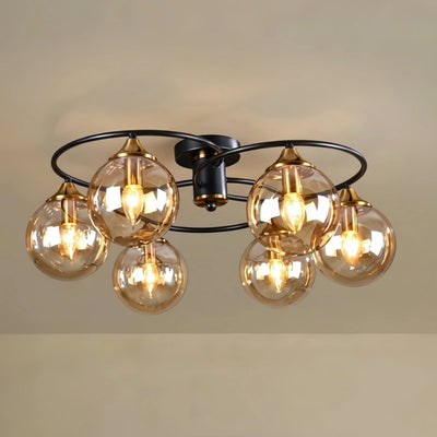 Ceiling Light - Metal/Glass for Living Room