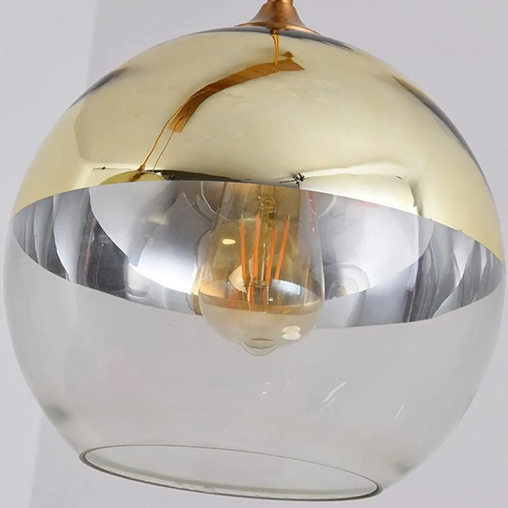 Pendant Light – Gold/Silver LED Lamp for Dining Room