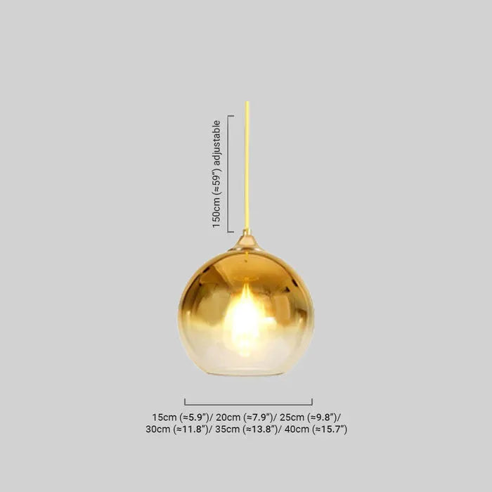 Pendant Light – Gold/Silver LED Lamp for Dining Room