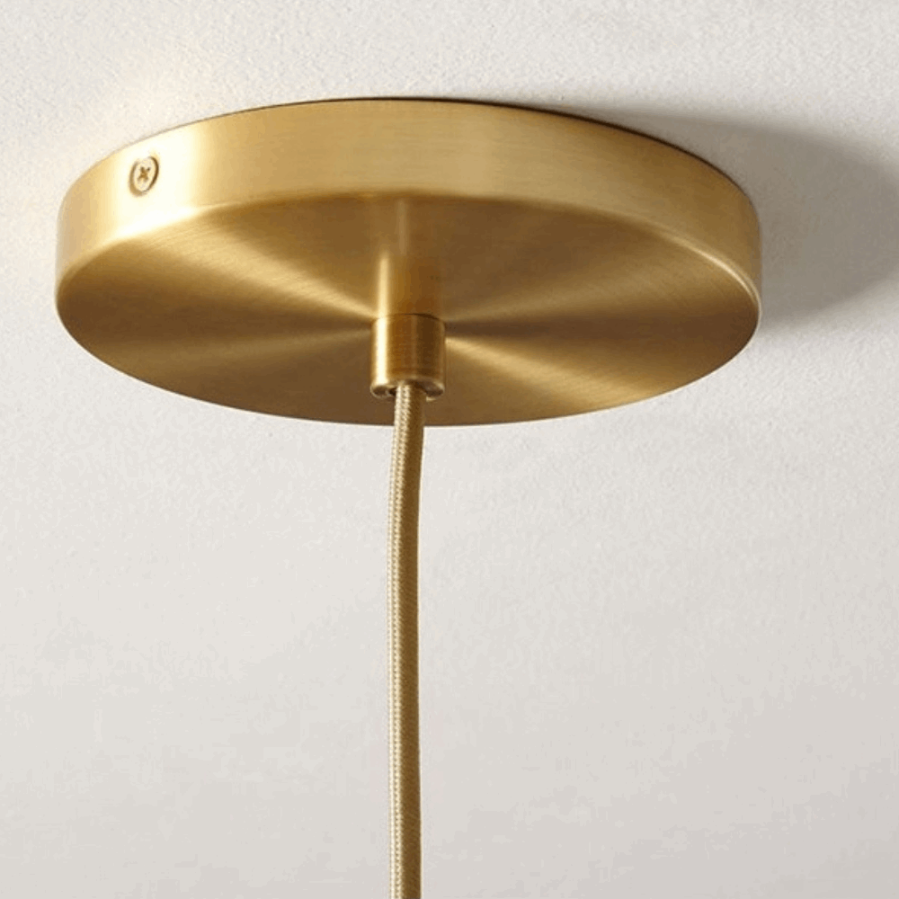 Excelis Modern Glass Globe Pendant Light – Gold/Silver LED Lamp for Dining Room