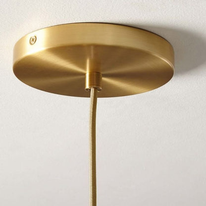 Excelis Modern Glass Globe Pendant Light – Gold/Silver LED Lamp for Dining Room