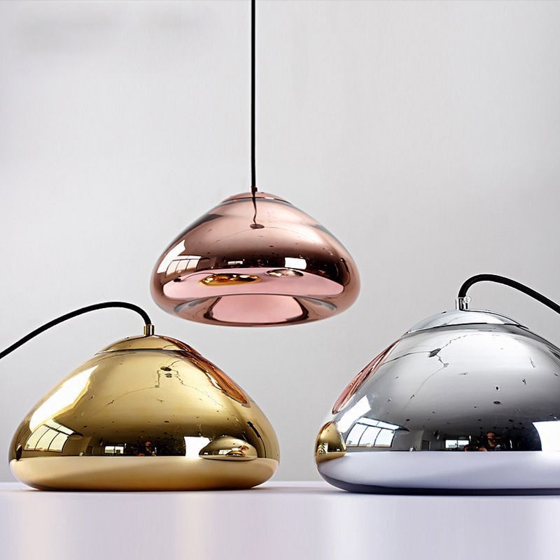 Modern Rose Gold/Gold/Silver  Glass Pendant Light 