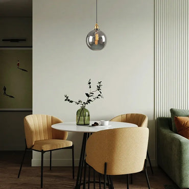 Industrial Glass Pendant Light