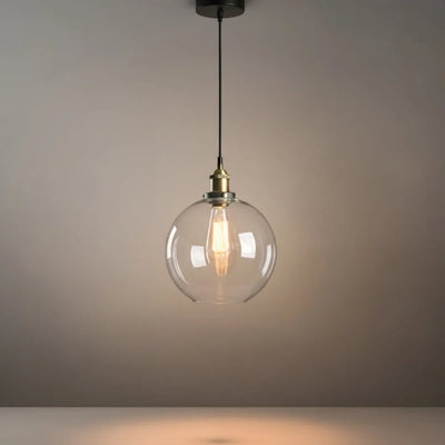Irondale Industrial Glass Pendant Light 