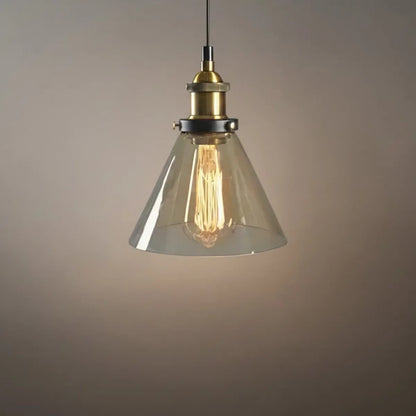 Irondale Industrial Glass Pendant Light