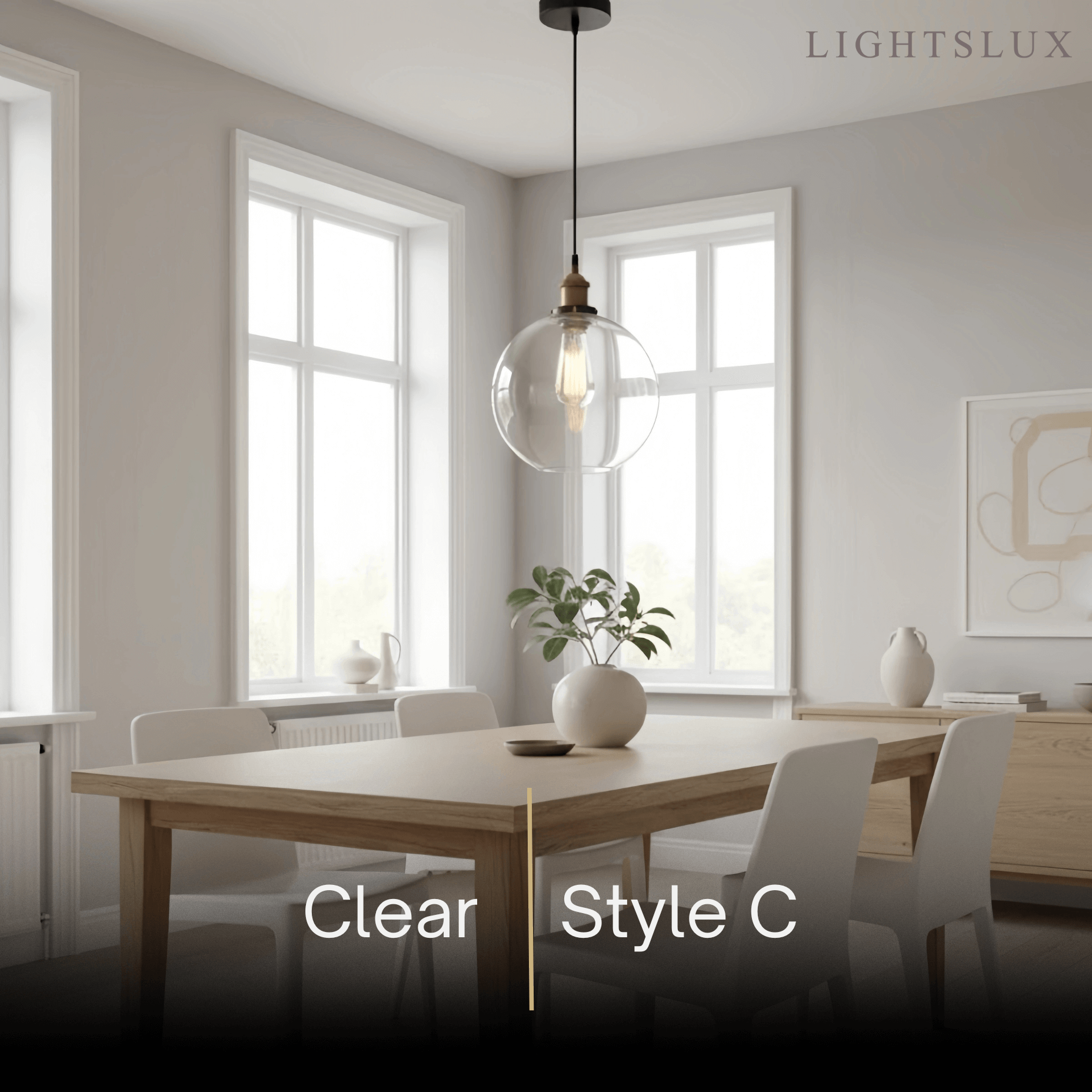 Irondale Industrial Glass Pendant Light 