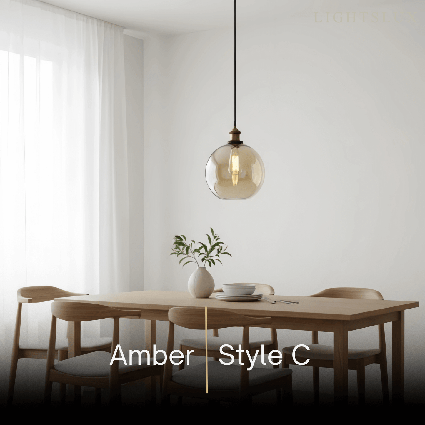 Irondale Industrial Glass Pendant Light 