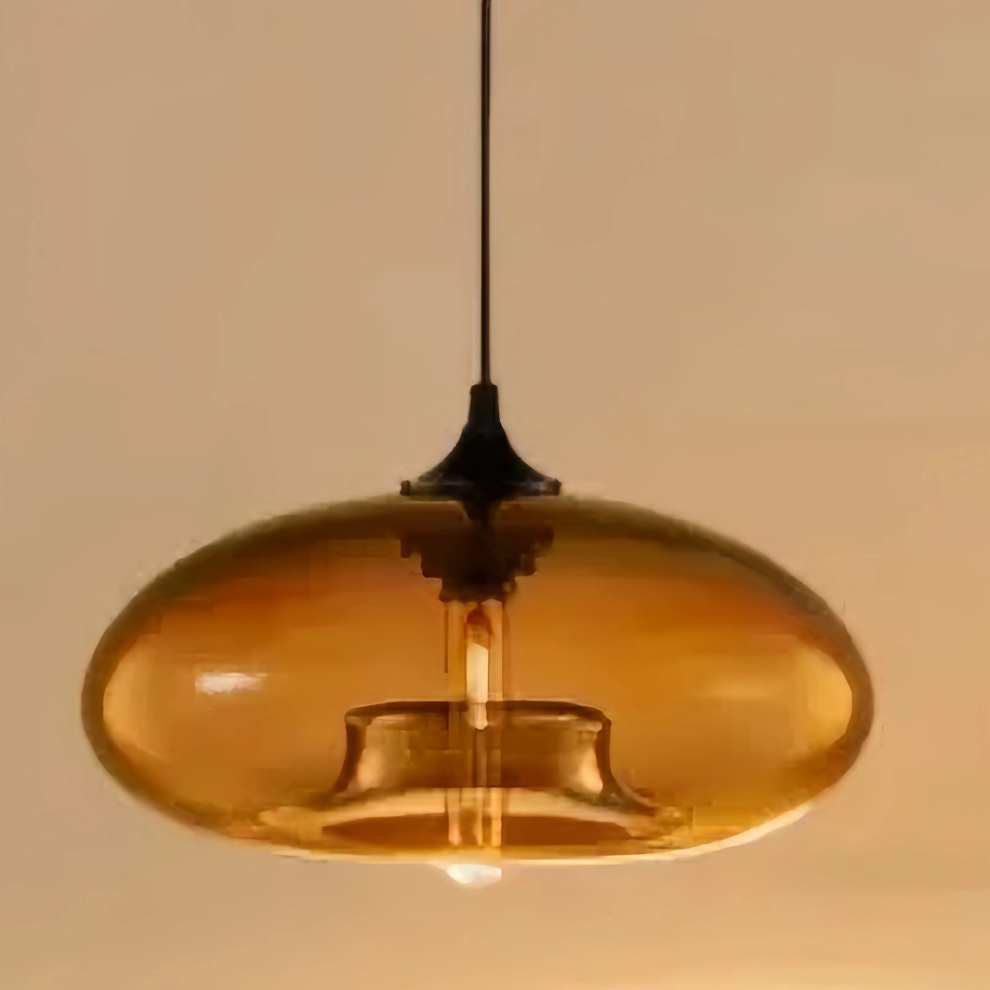 Morandia Modern Glass Pendant Light – Bread-Shaped Kitchen Island Lamp, 6 Colors