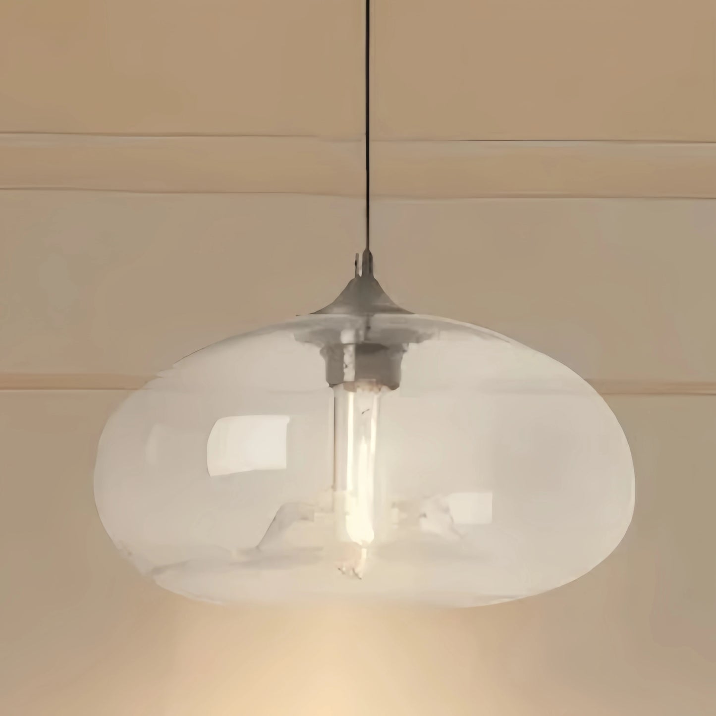 Morandia Modern Glass Pendant Light – Bread-Shaped Kitchen Island Lamp, 6 Colors