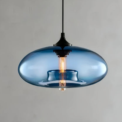 Morandia Modern Glass Pendant Light – Bread-Shaped Kitchen Island Lamp, 6 Colors