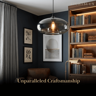 Morandia Modern Glass Pendant Light – Bread-Shaped Kitchen Island Lamp, 5 Colors