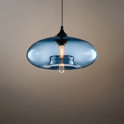 Morandia Modern Glass Pendant Light – Bread-Shaped Kitchen Island Lamp, 5 Colors