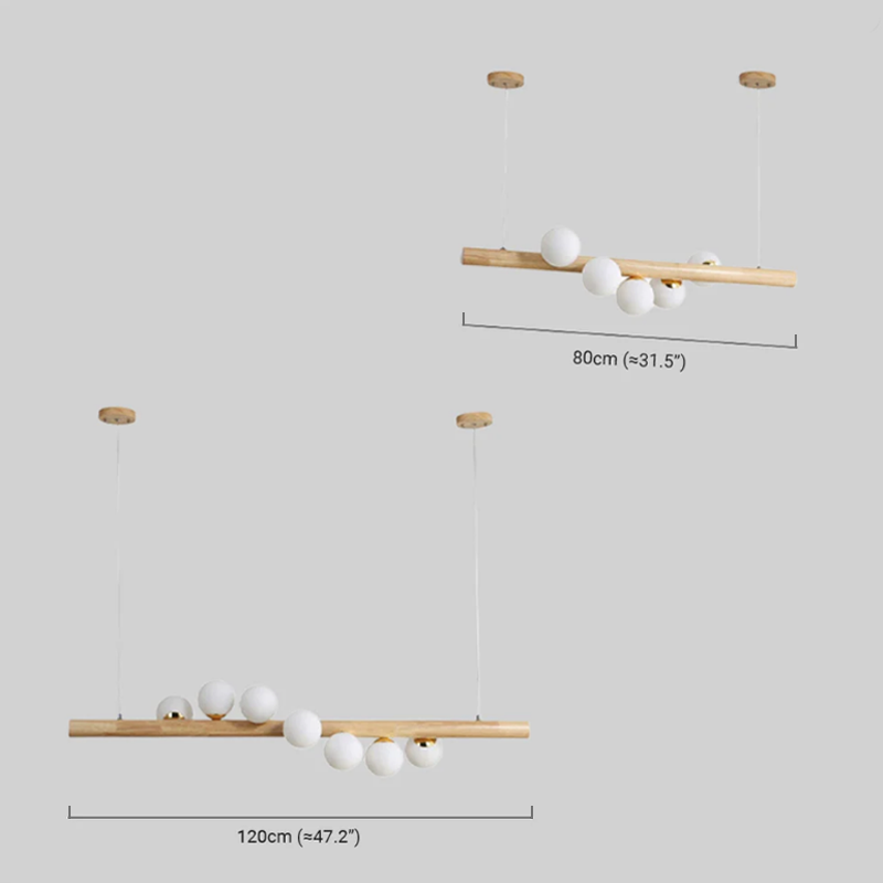 Modern Linear Pendant Light Dimension