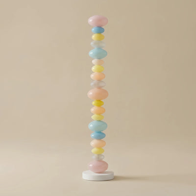 Vivara Art Deco Floor Lamp - Colourful Cylindrical Glass Design for Living Room